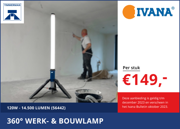 Ivana 360 graden werk- en bouwlamp