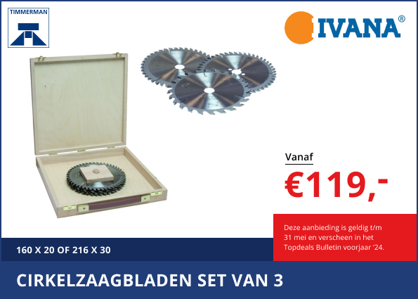 Topdeal! Cirkelzaagbladen