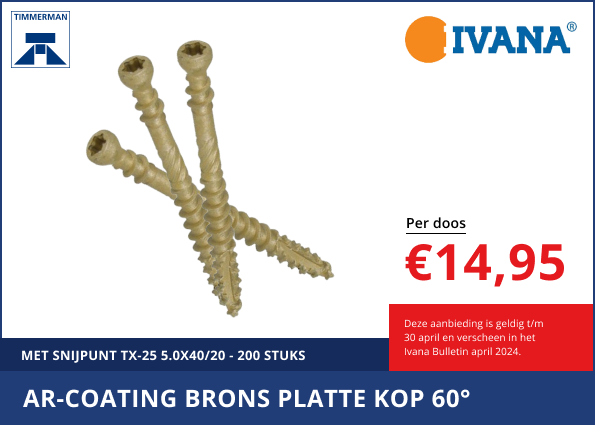 AR-coating brons platte kop