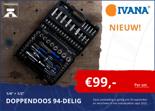 Nieuw: Doppendoos 1/4″ + 1/2″