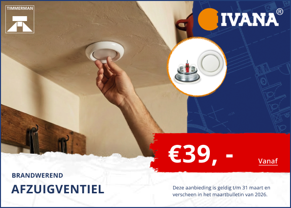 Brandwerende afzuigventiel