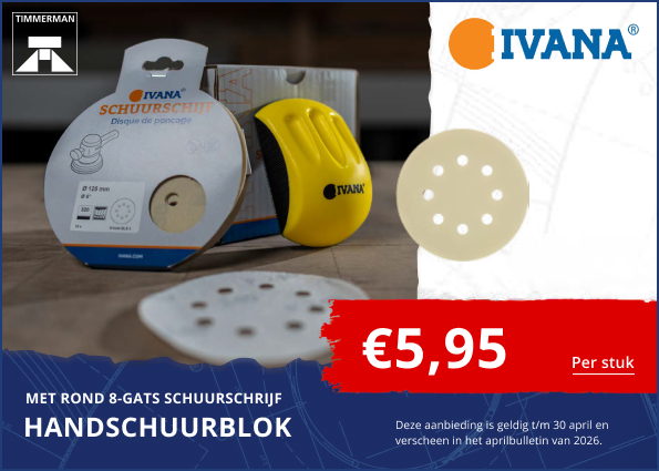 8-gats schuurschrijf Handschuurblok